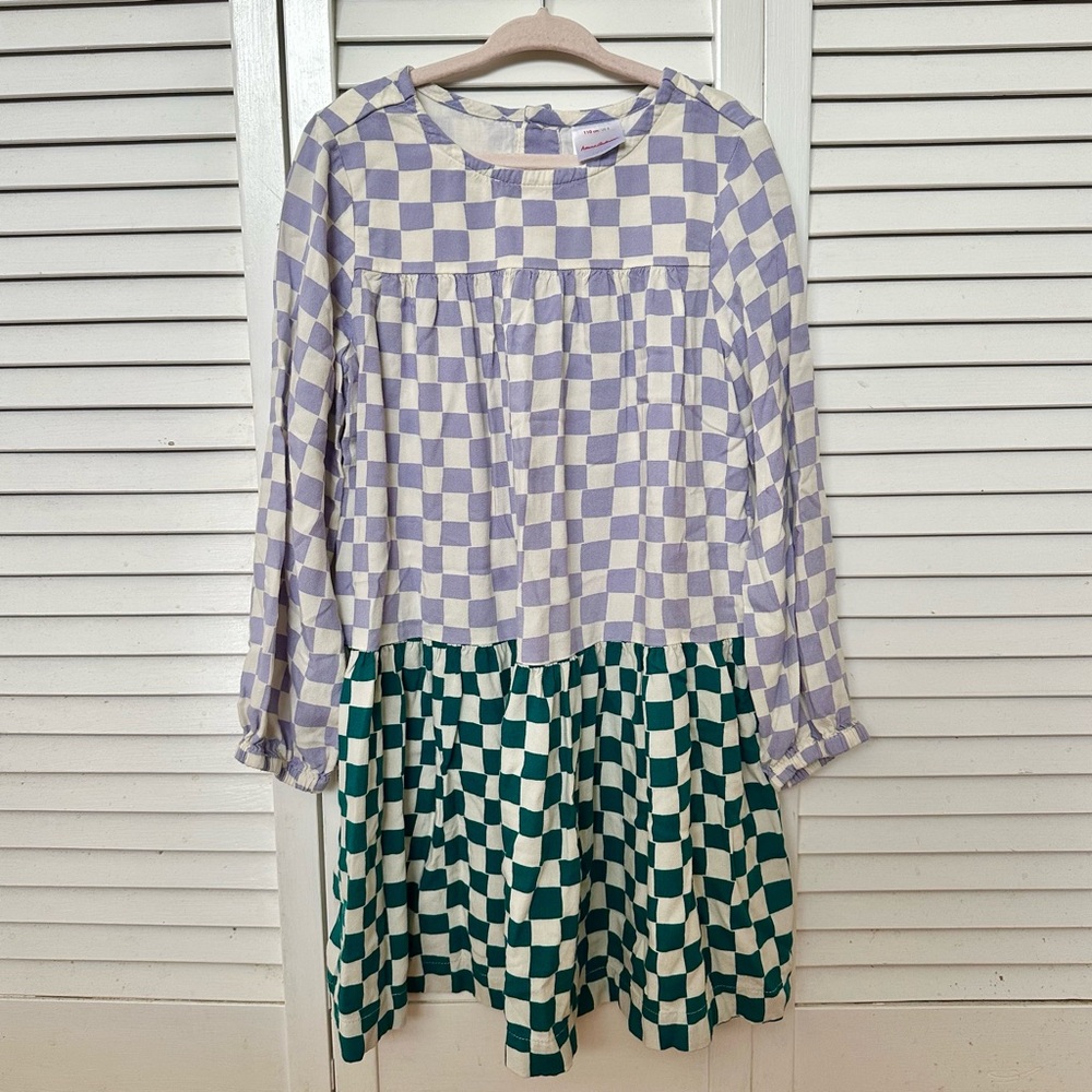 Hanna Andersson Woven Checker Twirl Dress